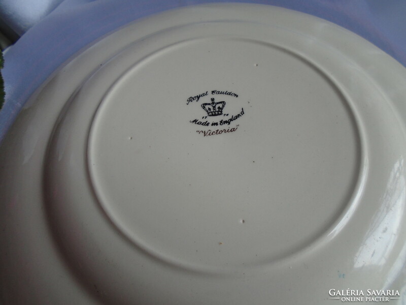 Angol antik  Royal Cauldon  "Victoria"  3 db. süteményes tányér.