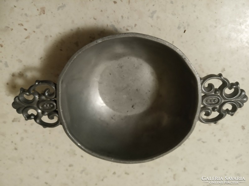 Dutch marked Tiel c&k, small pewter bowl