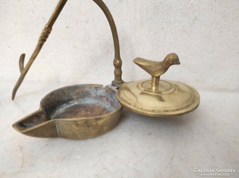 Antique Arabic candlestick oil lantern Moroccan Algeria copper portable Turkish oil candlestick 307 6699