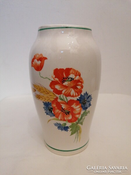 2db  virágos Kispest gránit kerámia váza