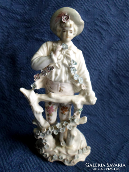 Antique porcelain baroque gentleman