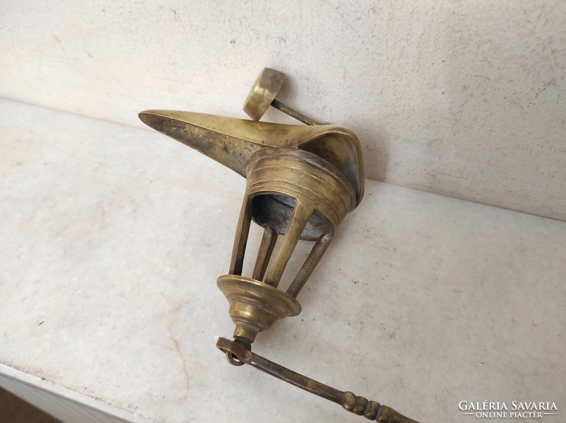 Antik arab mécses olaj lámpás Marokkó Algéria réz hordozható török olajmécses 309 6697