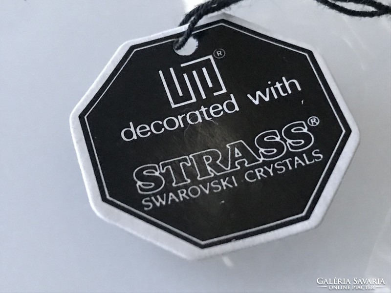 24 karátos aranyozású mécsestartó Swarovski kristályokkal, “Crystal Temptations” márka