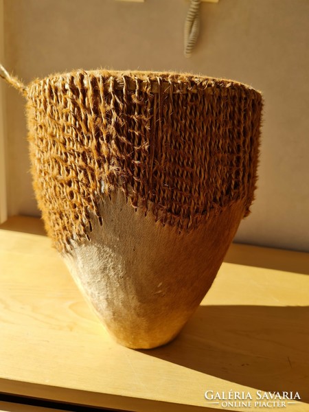 African drum made of lion skin