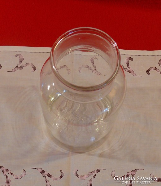 2 pcs 2 liter colorless huta glass, mason jar