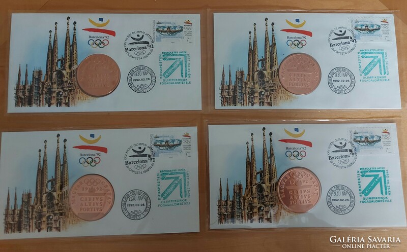 1992.Annual Barcelona Olympics medal envelope