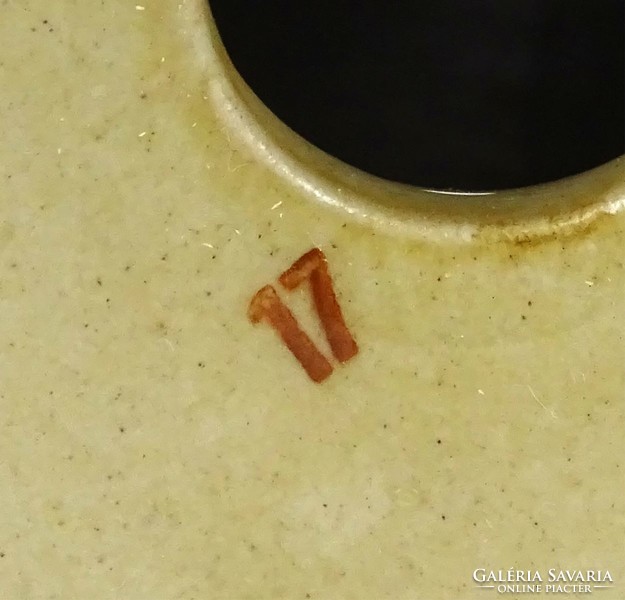 1L851 Régi vastag porcelánhengeres nyújtófa 42.5 cm