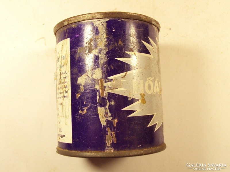 Retro paint box - heat resistant silver - bud lacquer manufacturer - 1970s