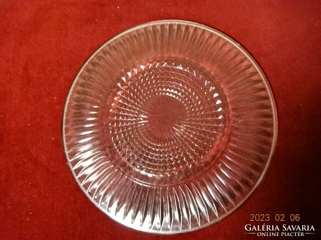 Glass cake plate, diameter 28 cm. Jokai.