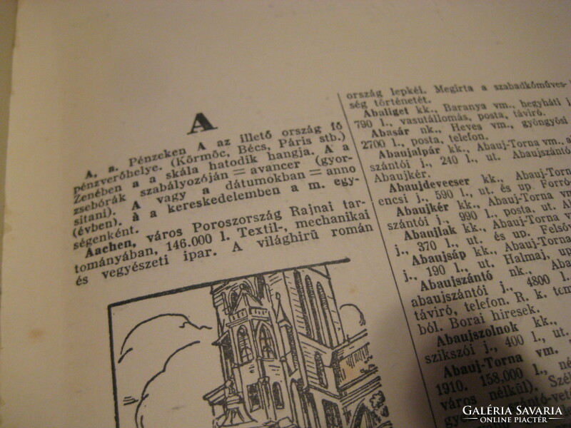 Világlexikon  II. bővített kiadás    1927  Bpest  Enciklopédia  kiadása