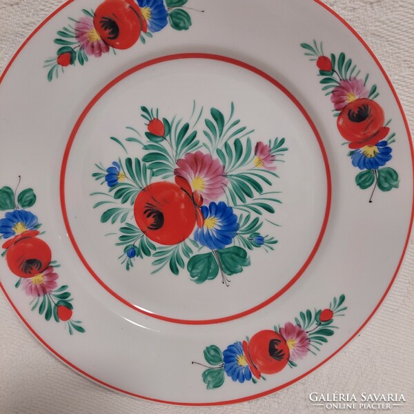 Hollóházi hand-painted antique porcelain plate! In perfect condition!