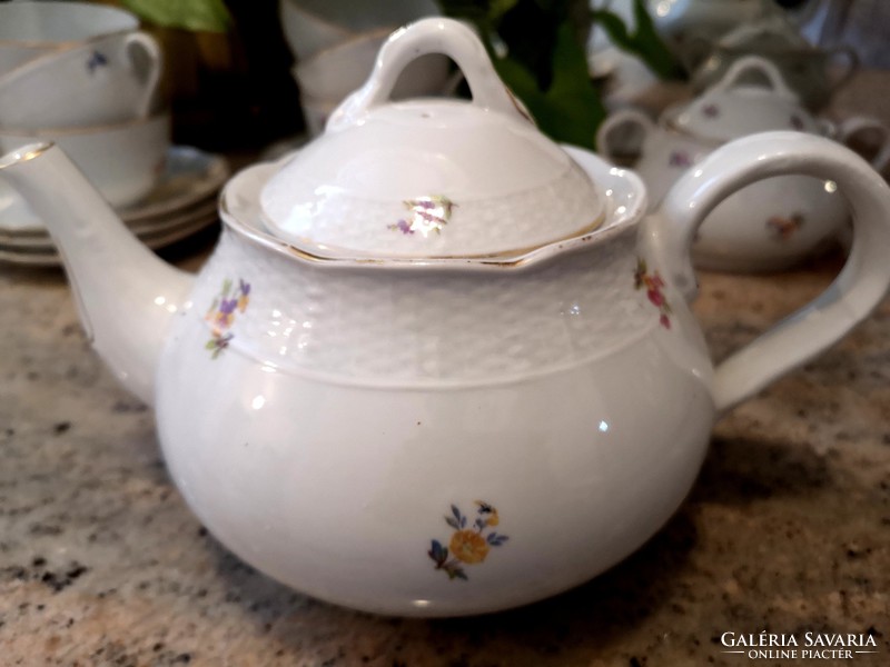 Beautiful meissen fine porcelain tea set for 6 people