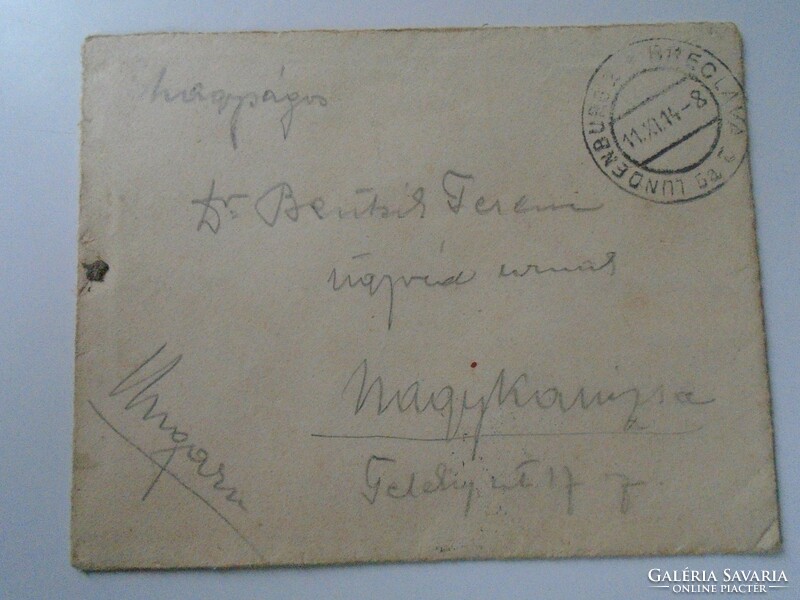 D193515 letter 1914 - Dr. Ferenc Benzik, lawyer, addressed to the city official prosecutor, Breclava- Nagykanizsa