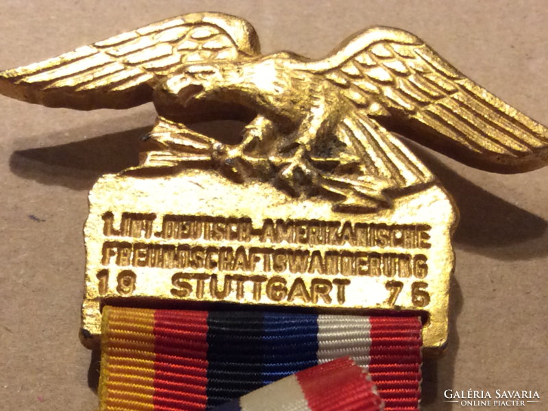 Badge, 1976 German-American friendship with mail