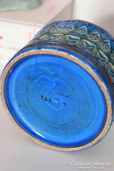 Aldo London Rimini blue ceramic vase