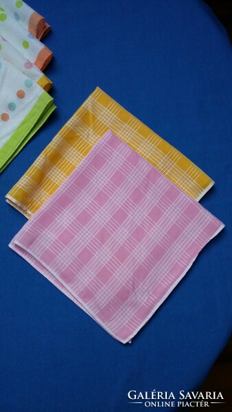 9 Retro women's - girl's cotton handkerchief