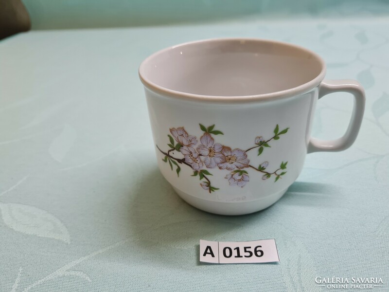 A0156 zsolnay mug with cherry blossom pattern