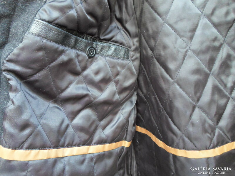 Men's leather jacket, coat 6. (Retro black leather jacket)