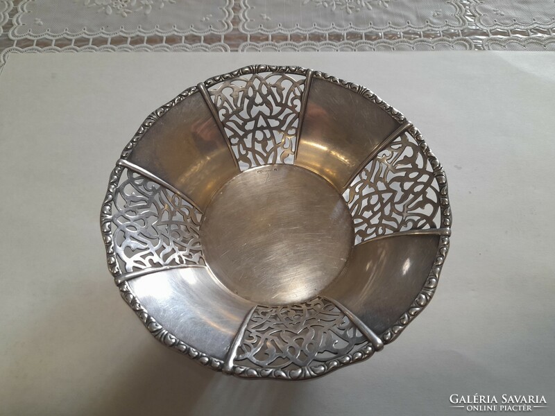 800 silver openwork small serving bowl