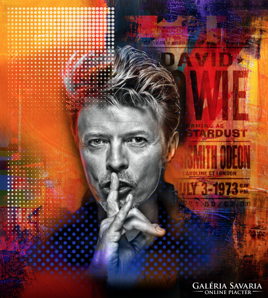 David Bowie - limitált művésznyomat, 50 x 50 cm