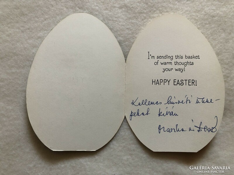 Régi Húsvéti tojás formájú grafikus képeslap  - Ausztrália                   -3.