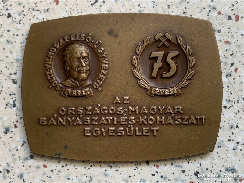 75 years of the national Hungarian mining and metallurgical association, 1967.