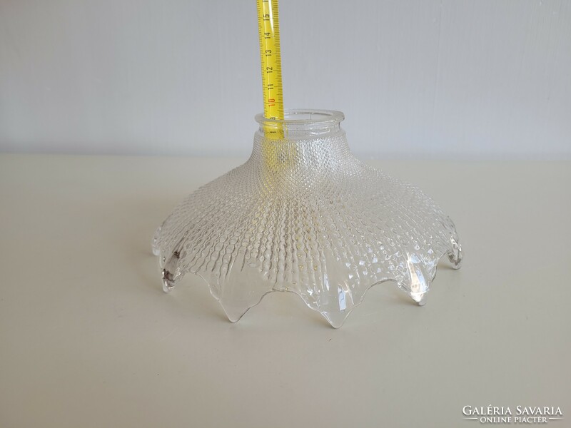 Old art deco ceiling lamp chandelier glass lampshade