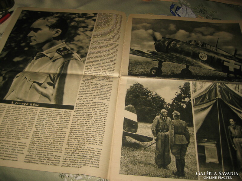Capable Sunday, Aug. 25, 1942. The main topic on the front page is the heroic death of István Horthy