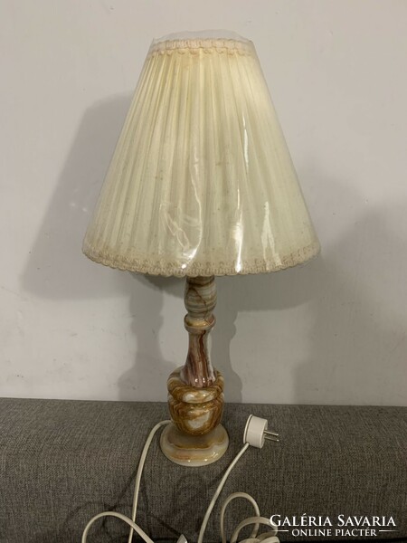 Marble lamp, old table lamp with marble base