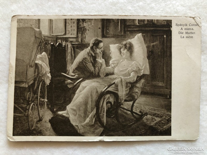 Antique romantic postcard - 