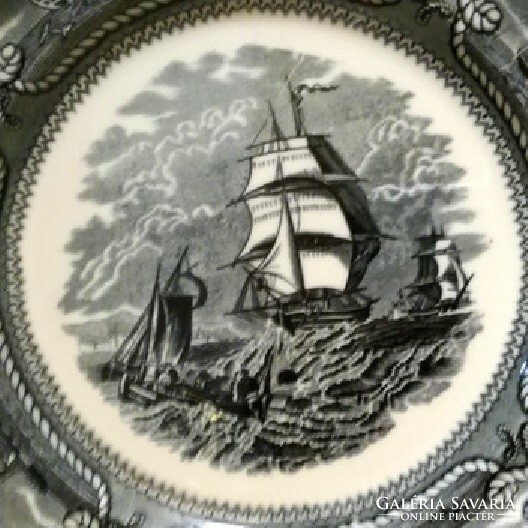 American shipping - earthenware commemorative plate offering - 28.5 cm - marked