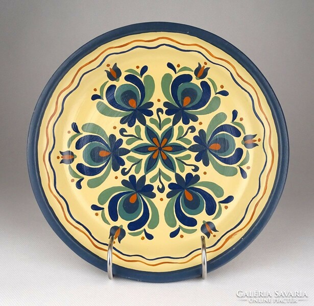 1E280 hand-painted ceramic table center serving bowl fruit bowl 23 cm