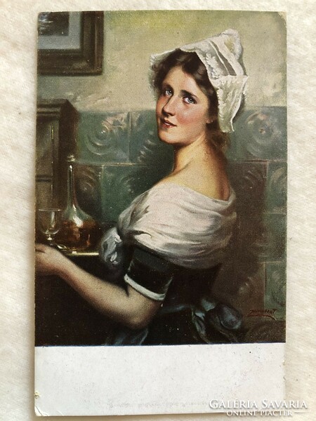 Antik képeslap - 1919                   -3.