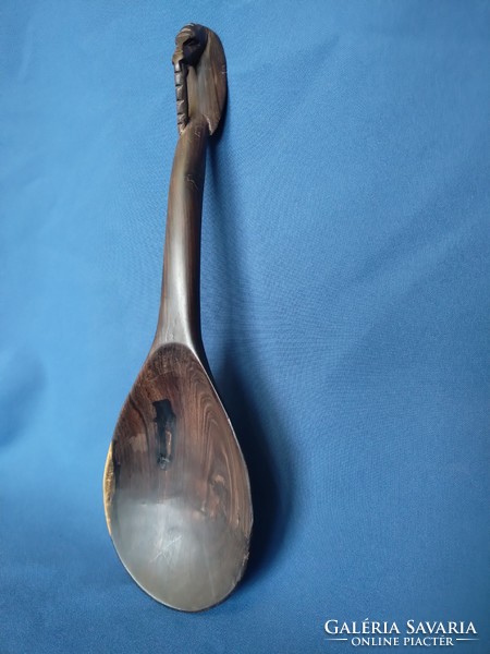 African carved spoon