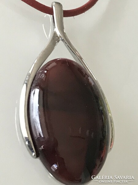 P zone necklace with huge pendant, 8 cm long pendant
