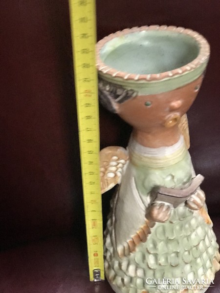 Little pink angel candle holder or single-strand vase