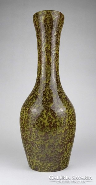 1L811 mid century retro glazed applied art ceramic vase 39 cm