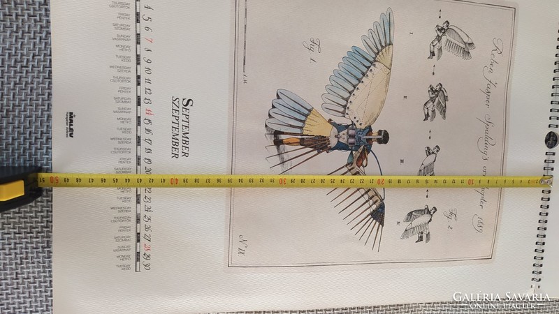 (K) malev calendar reuben jasper spaulding's 1889 (flight)