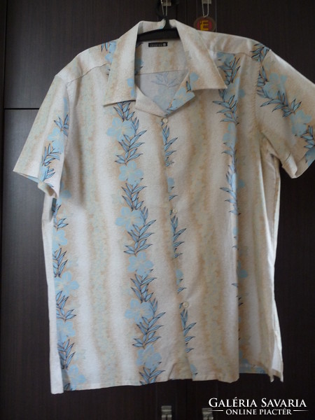 Virágmintás Sorbino férfi ing ( XL )