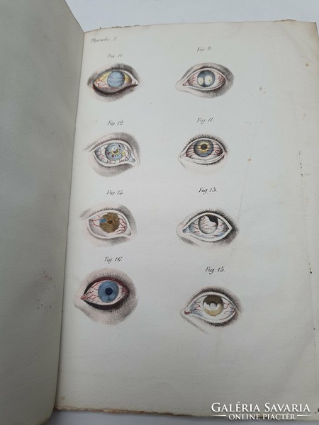 1834-es orvosi konyv szemészet, szerző által dedikált