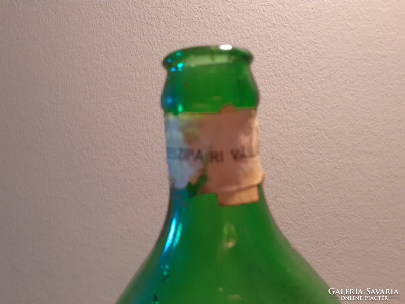 Retro vinegar labeled bottle bus old vinegar bottle