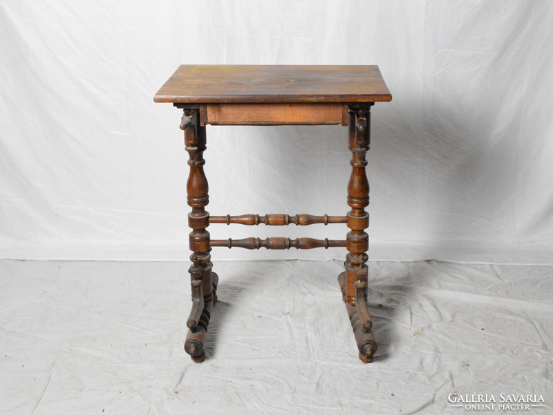 Antique pewter sewing table (restored)