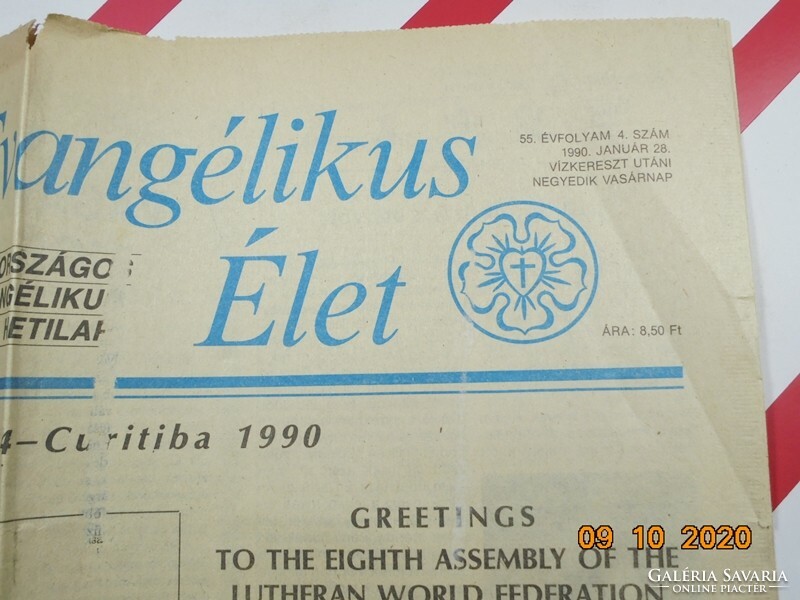 Régi retro újság - Evangélikus Élet - 1990. január 28. Születésnapra ajándék