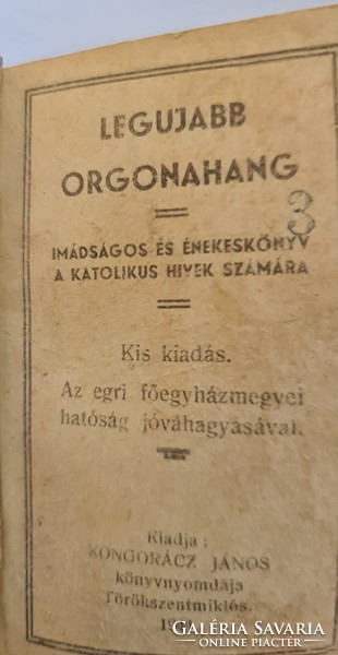 Organ tone small prayer and songbook 1939-44