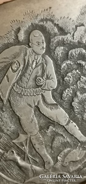 19.századi vicces vadász jelenetes kép