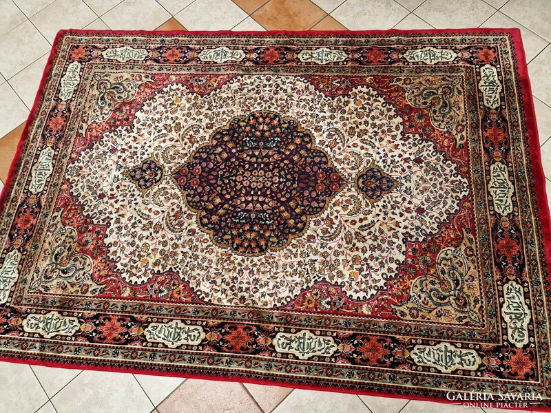 Iranian tabriz pattern 190x270 cm cotton silk Persian rug ff_30