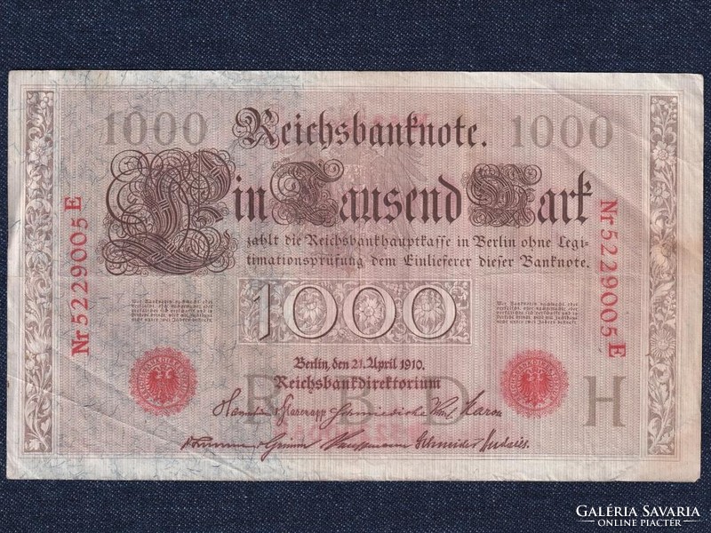 Németország Második Birodalom (1871-1918) 1000 Márka bankjegy 1910 (id52165)