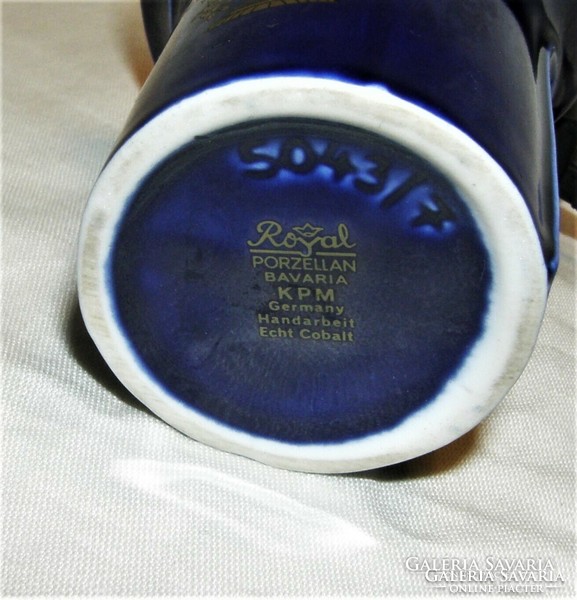 Echt cobalt royal kpm bavaria porcelain vase