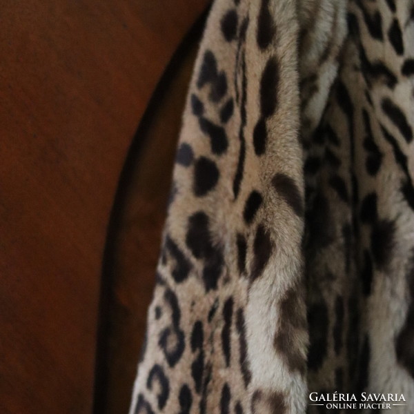 Old luxury exotic fur coat is real