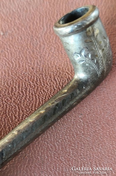 Tajtékpipa 900-as ezüstből az 1800-ss évek második feléből